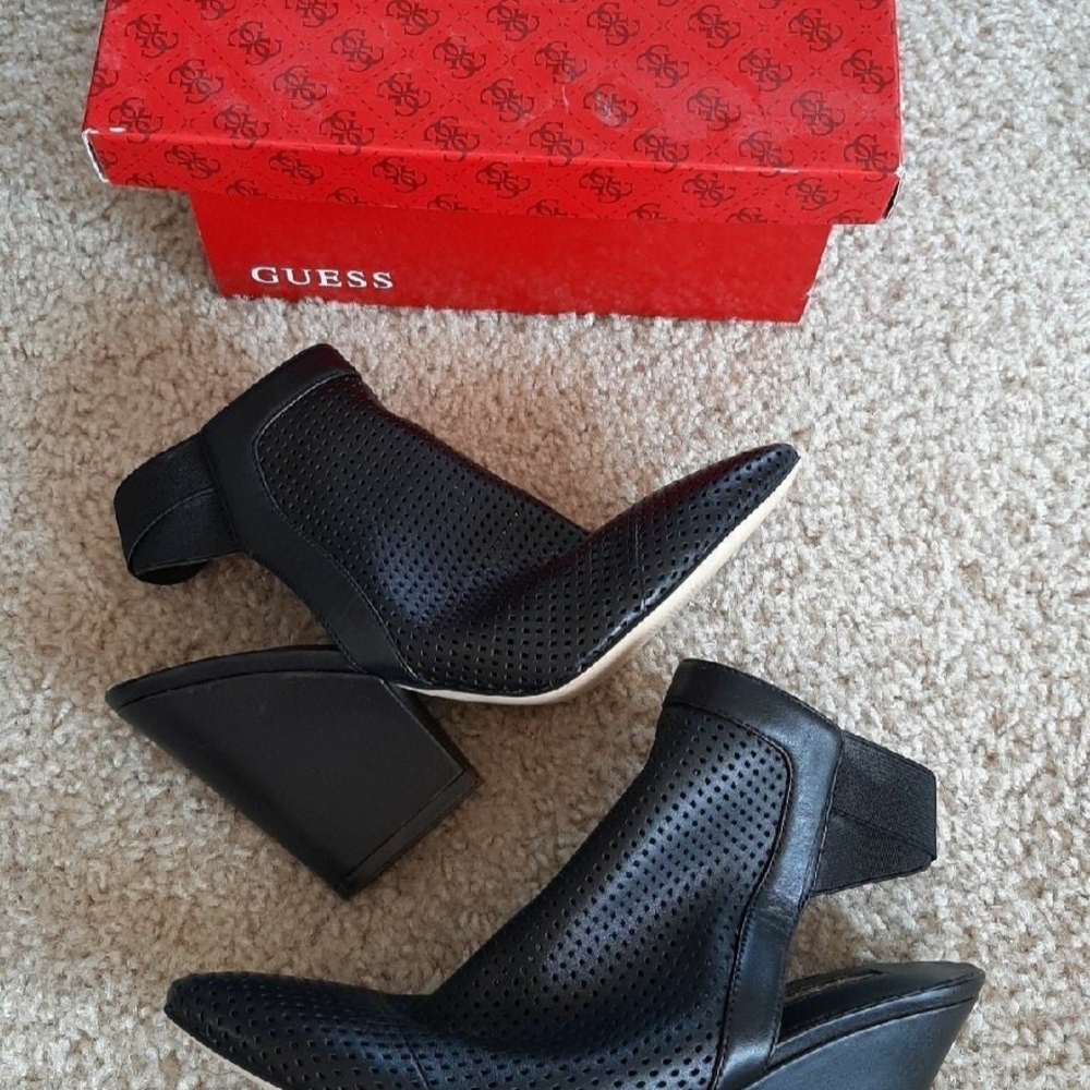 Guess Black Women's Ankle Boots 7.5 Medium